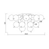 Plafoniera lampada soffitto moderno palle vetro soffiato Bolla Maytoni Offerta