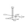 Lampadario design moderno 6 luci LED regolabili a soffitto Fad Maytoni Saldi