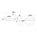Applique lampada LED regolabile da muro parete moderna Fad Maytoni Saldi