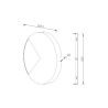 Lampada da interno applique parete rotonda LED Ø 18cm Jupiter Maytoni Saldi