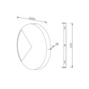 Runde Wandleuchte Ø 25cm LED-Lampe Jupiter Maytoni Sales