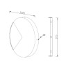 Lampada applique da parete LED design rotonda Ø 38cm Jupiter Maytoni Saldi