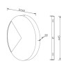 Applique rotonda Ø 45cm da parete luce LED alluminio Jupiter Maytoni Saldi