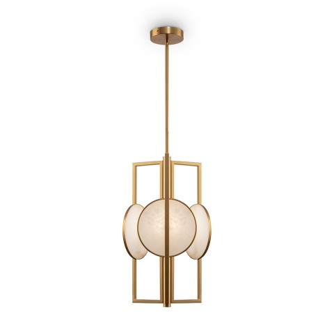 Suspension moderne en métal doré 3 lumières Marbre Maytoni Promotion