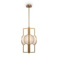 Lampadario moderno in metallo dorato a sospensione 3 luci Marmo Maytoni Promozione