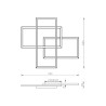 Plafoniera luce LED design moderno soggiorno ristorante Rida Maytoni Modello