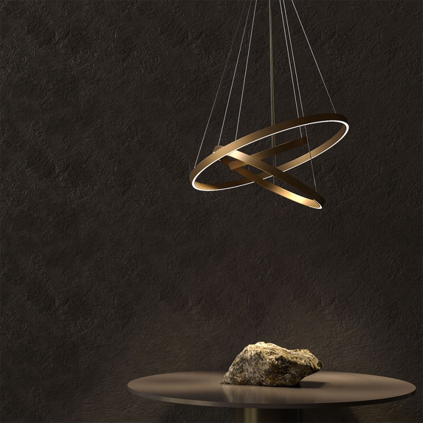 Lampadario LED a soffitto regolabile stile minimal 3 cerchi anelli Rim Maytoni Promozione Lampadario LED a soffitto regolabile stile minimal 3 cerchi anelli Rim Maytoni Promozione