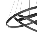 Lampadario LED a sospensione nero 3 cerchi regolabile Rim Maytoni Vendita