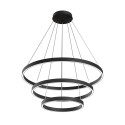 Lampadario LED a sospensione nero 3 cerchi regolabile Rim Maytoni Promozione