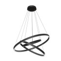 Lampadario LED a sospensione nero 3 cerchi regolabile Rim Maytoni Offerta