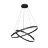 Lampadario a soffitto nero moderno regolabile 2 cerchi LED Rim Maytoni Offerta