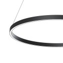 Lampadario luce LED a sospensione cerchio nero Ø 80cm Rim Maytoni Vendita