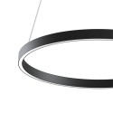 Schwarzer Deckenleuchter Kreis Ø 60cm LED-Licht modern Rim Maytoni Verkauf