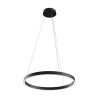 Lampadario da soffitto cerchio nero Ø 60cm luce LED moderno Rim Maytoni Promozione