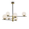 Lampadario moderno a soffitto 6 sfere bianco opaco Nostalgia Maytoni Vendita