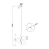 Lampada sospesa a soffitto 3 palle soggiorno camera da letto Nostalgia Maytoni Sconti
