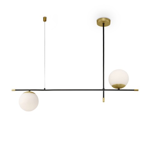Suspension plafond moderne métal 2 sphères Nostalgia Maytoni Promotion