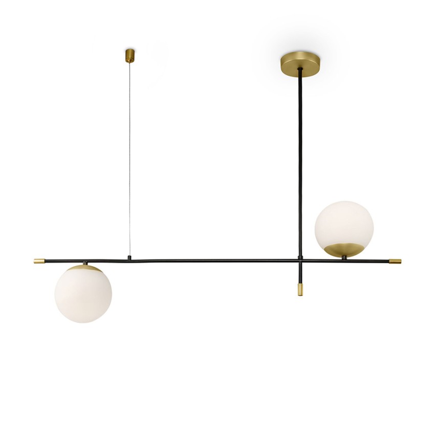 Lampada a soffitto sospesa moderna metallo 2 sfere Nostalgia Maytoni Promozione Lampada a soffitto sospesa moderna metallo 2 sfere Nostalgia Maytoni Promozione