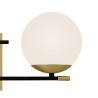 Lampada da parete applique nero dorato 2 sfere bianco Nostalgia Maytoni Sx Vendita