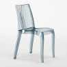Weiß Rund Tisch und 2 Stühle Farbiges Transparent Grand Soleil Dune Silver Auswahl