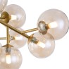 Plafoniera soffitto soggiorno sfere vetro metallo dorato Dallas Maytoni Offerta