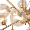 Lampadario soffitto a sospensione dorato sfere vetro ambra Dallas Maytoni Sconti