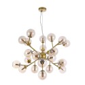 Lampadario soffitto a sospensione dorato sfere vetro ambra Dallas Maytoni Offerta