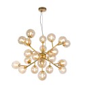 Lampadario soffitto a sospensione dorato sfere vetro ambra Dallas Maytoni Vendita