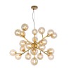 Lampadario soffitto a sospensione dorato sfere vetro ambra Dallas Maytoni Vendita