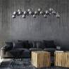 Lampadario cromato sfere a sospensione salotto tavolo Dallas Maytoni Stock