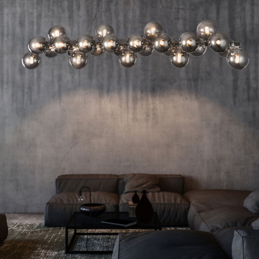 Lampadario cromato sfere a sospensione salotto tavolo Dallas Maytoni Promozione Lampadario cromato sfere a sospensione salotto tavolo Dallas Maytoni Promozione