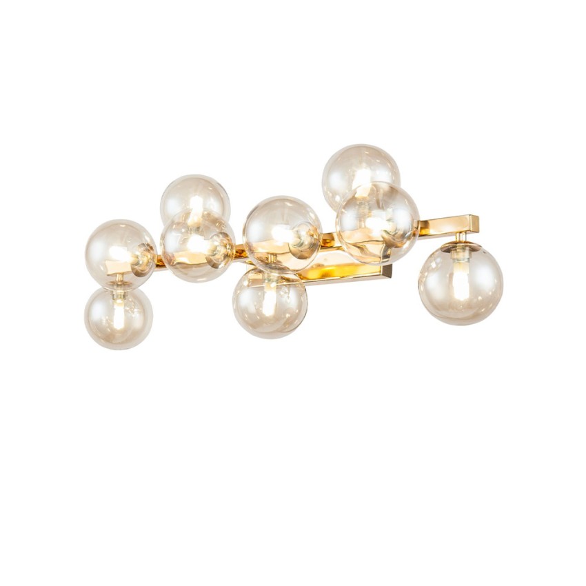 Lampada applique dorata da parete luci sfere vetro Dallas Maytoni Promozione Lampada applique dorata da parete luci sfere vetro Dallas Maytoni Promozione