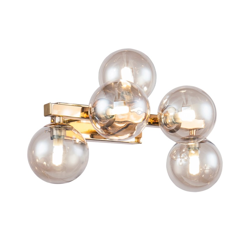 Lampada classica a sfere dorata da parete palle vetro Dallas Maytoni Promozione Lampada classica a sfere dorata da parete palle vetro Dallas Maytoni Promozione