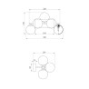 Applique sfere lampada a muro cromato ingresso soggiorno Dallas Maytoni Vendita