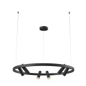 Lampadario nero a sospensione faretti LED regolabili Satellite Maytoni Promozione