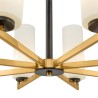 Lampadario in ottone candelabro soffitto moderno 8 luci Fortano Maytoni Saldi