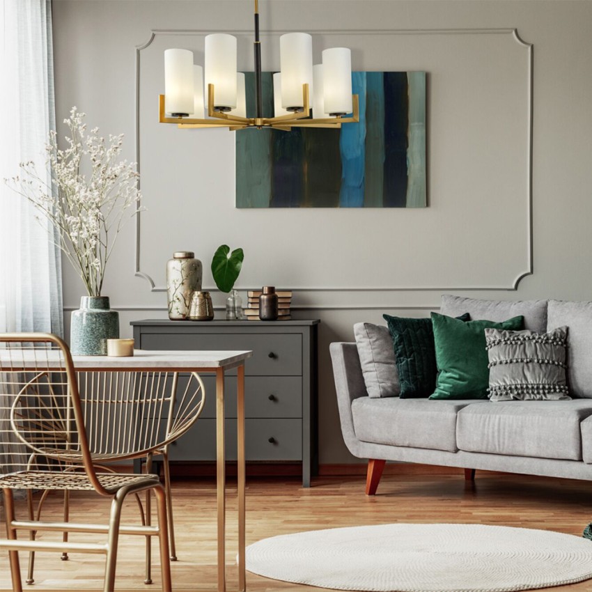Lampadario in ottone candelabro soffitto moderno 8 luci Fortano Maytoni Promozione Lampadario in ottone candelabro soffitto moderno 8 luci Fortano Maytoni Promozione