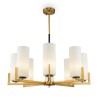 Lampadario in ottone candelabro soffitto moderno 8 luci Fortano Maytoni Vendita