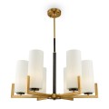 Candelabro moderno lampadario in ottone 6 luci da soffitto Fortano Maytoni Promozione