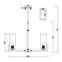 Candelabro moderno lampadario in ottone 6 luci da soffitto Fortano Maytoni Saldi
