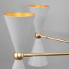 Lampadario a sospensione diffusori cono luce girevole Vesper Maytoni Stock