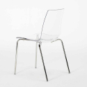 Weiß Rund Tisch und 2 Stühle Farbiges Transparent Grand Soleil Lollipop Silver 