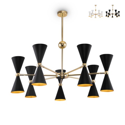 Lampadario a sospensione diffusori cono luce girevole Vesper Maytoni Promozione