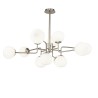 Lampada a sospensione 12 sfere vetro opaco design moderno Erich Maytoni Offerta
