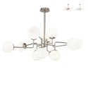 Lampada a sospensione 12 sfere vetro opaco design moderno Erich Maytoni Promozione