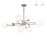 Lampada a sospensione 12 sfere vetro opaco design moderno Erich Maytoni Promozione