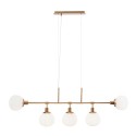 Lampadario sospeso moderno luci sfere palle vetro bianco Erich Maytoni Catalogo