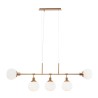 Lampadario sospeso moderno luci sfere palle vetro bianco Erich Maytoni Catalogo
