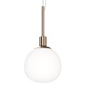 Lampada sospesa sfera vetro bianco soffitto cucina salotto Erich Maytoni Offerta