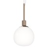 Lampada sospesa sfera vetro bianco soffitto cucina salotto Erich Maytoni Offerta